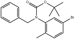 tert-Butyl benzyl(5-bromo-2-methylphenyl)carbamate Structure