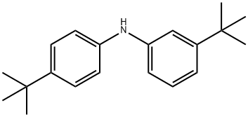 Benzenamine, 3-(1,1-dimethylethyl)-N-[4-(1,1-dimethylethyl)phenyl]- 结构式
