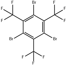 1,3,5-三溴-2,4,6-三(三氟甲基)苯 结构式