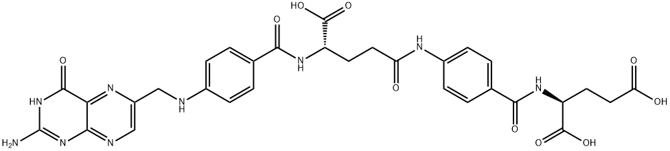 L-Glutamic acid, N-[4-[[(4S)-4-[[4-[[(2-amino-3,4-dihydro-4-oxo-6-pteridinyl)methyl]amino]benzoyl]amino]-4-carboxy-1-oxobutyl]amino]benzoyl]-, 2366274-27-1, 结构式