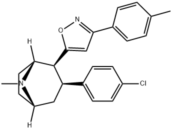 2β-carbophenoxy-3β-(4-chlorophenyl)trop Structure
