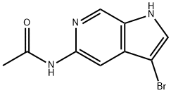 Acetamide, N-(3-bromo-1H-pyrrolo[2,3-c]pyridin-5-yl)- Structure