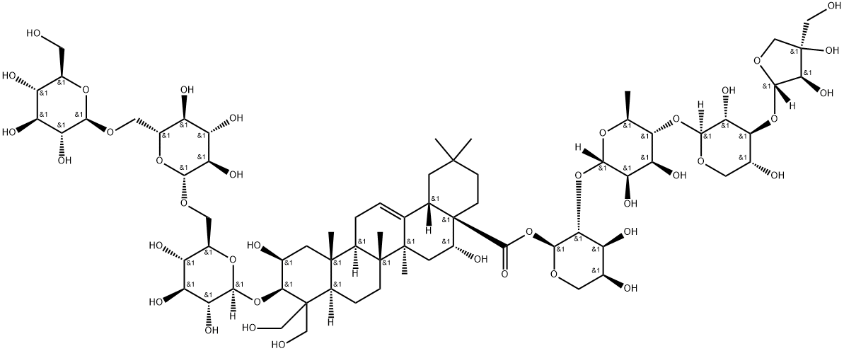 桔梗皂苷E, 237068-41-6, 结构式