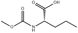 (S)-2-((甲氧羰基)氨基)戊酸, 237076-57-2, 结构式