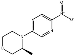 (3S)-3-methyl-4-(6-nitro-3-pyridyl)morpholine 结构式