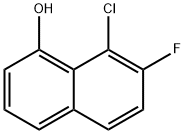 8-氯-7-氟萘-1-醇 结构式