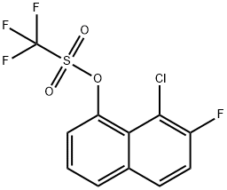 8-氯-7-氟萘-1-基三氟甲磺酸盐,2375588-91-1,结构式