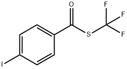 Benzenecarbothioic acid, 4-iodo-, S-(trifluoromethyl) ester Structure