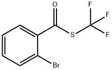 Benzenecarbothioic acid, 2-bromo-, S-(trifluoromethyl) ester Structure