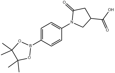 2377587-46-5 5-Oxo-1-[4-(tetramethyl-1,3,2-dioxaborolan-2-yl)phenyl]pyrrolidine-3-carboxylic acid