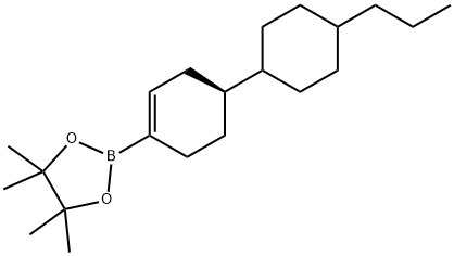 trans-(4-Propylcyclohexyl)cyclohex-1-enylboronic acid pinacol ester Structure
