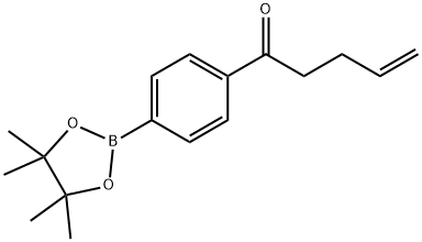 1-[4-(四甲基-1,3,2-二氧杂硼环戊烷-2-基)苯基]戊-4-烯-1-酮,2377606-47-6,结构式