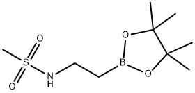 N-[2-(tetramethyl-1,3,2-dioxaborolan-2-yl)ethyl]methanesulfonamide 结构式