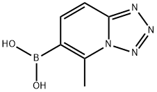5-Methyl-[1,2,3,4]tetrazolo[1,5-a]pyridino-6-boronic acid 结构式