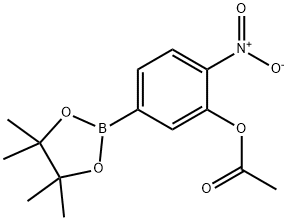 3-(Acetyloxy)-4-nitrophenylboronic acid pinacol ester|2-硝基-5-(4,4,5,5-四甲基-1,3,2-二氧硼杂环戊烷-2-基)苯基乙酸酯