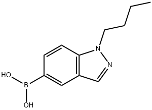 (1-Butylindazol-5-yl)boronic acid 化学構造式