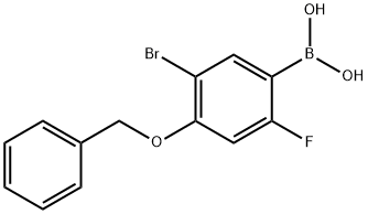 4-(苄氧基)-5-溴-2-氟苯基硼酸, 2377607-82-2, 结构式