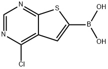 4-Chlorothieno[2,3-d]pyrimidine-6-boronic acid 结构式
