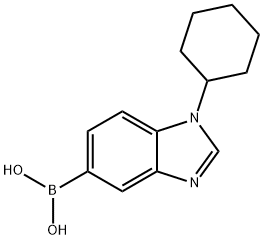 (1-Cyclohexyl-1,3-benzodiazol-5-yl)boronic acid Struktur