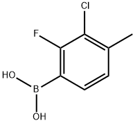 (3-氯-2-氟-4-甲基苯基)硼酸,2377608-77-8,结构式