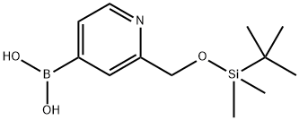 (2-(((tert-butyldimethylsilyl)oxy)methyl)pyridin-4-yl)boronic acid|(2-{[(叔丁基二甲基甲硅烷基)氧基]甲基}吡啶-4-基)硼酸