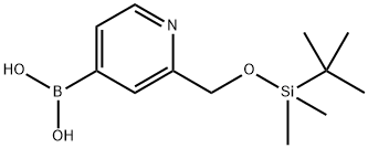 (2-{[(叔丁基二甲基甲硅烷基)氧基]甲基}吡啶-4-基)硼酸, 2377609-30-6, 结构式
