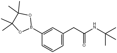 3-[(t-Butylcarbamoyl)methyl]phenylboronic acid, pinacol ester Struktur