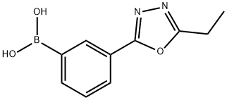 3-(5-Ethyl-1,3,4-oxadiazol-2-yl)phenyl]boronic acid Structure