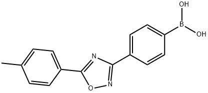 {4-[5-(4-Methylphenyl)-1,2,4-oxadiazol-3-yl]phenyl}boronic acid Struktur