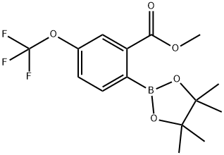 Methyl 2-(tetramethyl-1,3,2-dioxaborolan-2-yl)-5-(trifluoromethoxy)benzoate,2377610-53-0,结构式