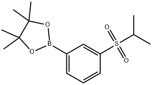 2-(3-(异丙基磺酰基)苯基)-4,4,5,5-四甲基-1,3,2-二氧硼烷, 2377611-65-7, 结构式