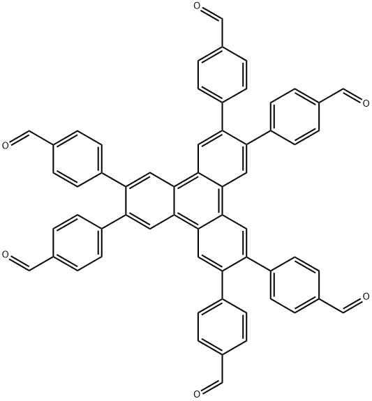 4,4',4'',4''',4'''',4'''''-(triphenylene-2,3,6,7,10,11-hexayl)hexabenzaldehyde Struktur