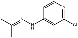 2-Chloro-4-[2-(propan-2-ylidene)hydrazin-1-yl]pyridine Struktur