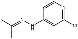 2-Chloro-4-[2-(propan-2-ylidene)hydrazin-1-yl]pyridine 结构式