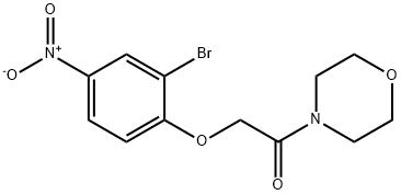 2-(2-Bromo-4-nitrophenoxy)-1-(morpholin-4-yl)ethanone 结构式