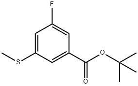 tert-butyl 3-fluoro-5-(methylthio)benzoate Structure