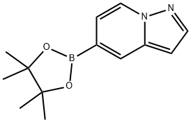 Pyrazolo1,5-apyridine-5-boronic acid picol ester 化学構造式