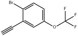 1-溴-2-乙炔基-4-(三氟甲氧基)苯, 2379918-32-6, 结构式
