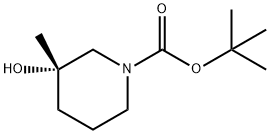 (3S)-3-羟基-3-甲基-哌啶-1-羧酸叔丁酯,2380415-50-7,结构式