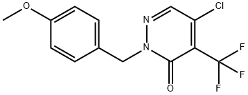 5-Chloro-2-(4-methoxybenzyl)-4-(trifluoromethyl)pyridazin-3(2H)-one Structure
