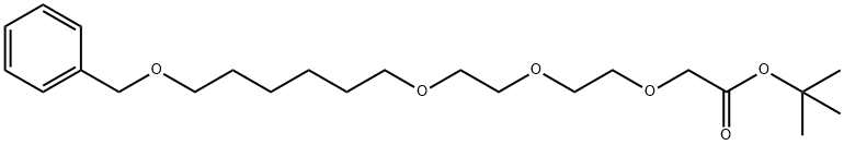 Boc-C1-PEG3-C4-OBn 化学構造式