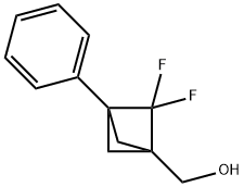 Bicyclo[1.1.1]pentane-1-methanol, 2,2-difluoro-3-phenyl- 结构式