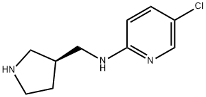 2-Pyridinamine, 5-chloro-N-[(3S)-3-pyrrolidinylmethyl]- 结构式