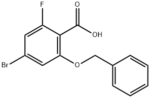 2-(benzyloxy)-4-bromo-6-fluorobenzoic acid 结构式