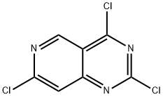 2,4,7-三氯吡啶并[4,3-D]嘧啶 结构式