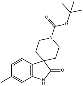 Spiro[3H-indole-3,4′-piperidine]-1′-carboxylic acid, 1,2-dihydro-6-methyl-2-oxo-…,2385503-17-1,结构式