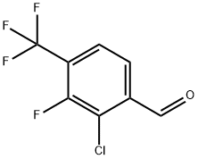 2-chloro-3-fluoro-4-(trifluoromethyl)benzaldehyde Struktur