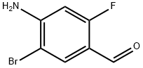2-fluoro-4-amino-5-bromo-benzaldehyde Struktur