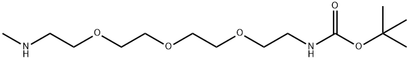 BocNH-PEG3-CH2CH2NHMe Structure