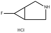 6-FLUORO-3-AZABICYCLO[3.1.0]HEXANE HYDROCHLORIDE 结构式